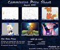 Commission Sheet August 2016 by MewDan