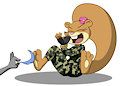 Commission: Sandy Cheeks tickled