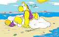 Sucks at the Beach BY Dragoan