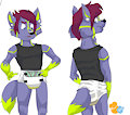 Throwback Thursday: DiaperedGlowWolf Commission ( diaper )