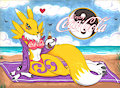 Enjoy drink Coca-Cola in the beach by Boxice