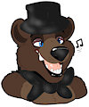 Freddy Fazbear bust by HunterStirling