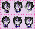 Violet Sticker Set