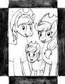 Gear Smash King Family Photo Sketch