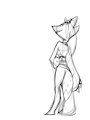 Kitsune doodle  by Zeebs