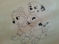 Marshall and Everest piggyback 1of2 by KodaWhyte
