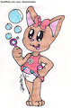 Amy Playing Bubbles -By DanielStudios-