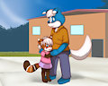 "First day of kindergarten!"