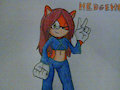 Zee the Hedgehog close up 1 by EmbertheArtist