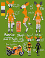 Sunrise the Okapi - Reference sheet