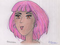 Pink hair by rose45bell
