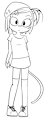 catgirl; trying different eyes