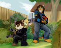 Not my art / Drawn by DCrisisBeta - Mass Effect Babysitting