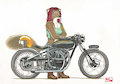 Stella and her bike by N2O