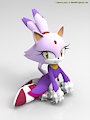 Blaze the Cat 3d