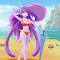 Lilac, Paradise beach girl. by RM