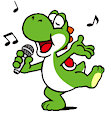 Mini Yoshi barefoot stickers