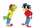 Joe Carioca and Nestor by FabioRosendo