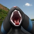 Hungry Umbreon poses for Food by Average