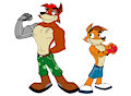 Crash and Crunch Bandicoot by FabioRosendo