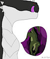 Croc Swallow Bulge in a Dragon