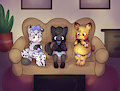 [C] Playing Video games by UniaMoon