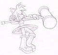 Amy tilt-up - Sketch by MakkoMichoko