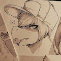 Sepia Lizard by murrcatt
