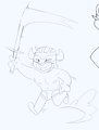 Iron Lichmeng brandishes a sword by AbhorrenceDrive