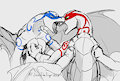 TMNT Dragons: Fights by JazzTheTiger