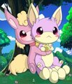 now 2 cute lil rabbits