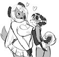 Cannelle and Puppy