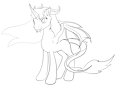 Fel Twilight and Rarity redesign full by DarkEquestria