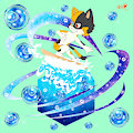 Cube of ocean. by KyarameruNeko