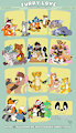 Furry love stickers pack