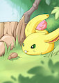 Rabbite and Bug by minum