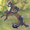Commission: Midkiffskunk Duo by AnkokuFlare