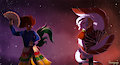 Cosmic Bird Dancers