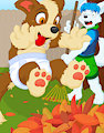 Fall Fun (Toby & Snowy)