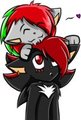 chibi love by XrikusonicshadowX