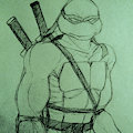 TMNT Leonardo Sketch by LuckyDucky