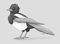 Inktober 3 Magpie! by oneflymagpie