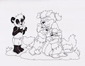 "We love you,mom!"(Inktober)
