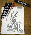 Day 2 inktober 2016 - random dragon doodle 1