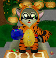 Trick-or-Treat FoxWolfie (wet) (by colby-hedgey)