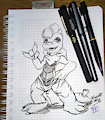 Day 5 inktober 2016 - hell yeah Scrafty! by GsFox