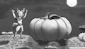 Inktober - Clyde's Great Pumpkin! by oneflymagpie