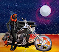 Bravura and his chopper