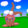Amy Cartwheeling Around