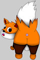 Foxy Fluffytail's fluffy rear by coolperez8